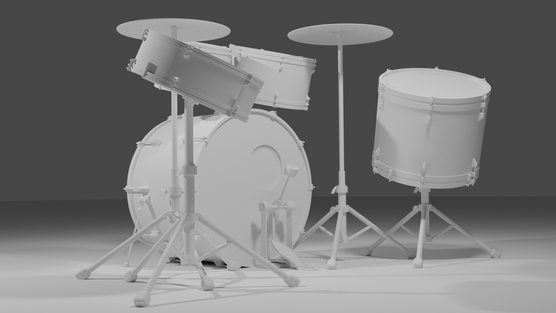 Free STL file Scaled model of Drum Set 🥁・Template to download and 3D ...